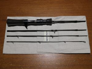 Campanella bait carbon rod. Rod part black unsand specification